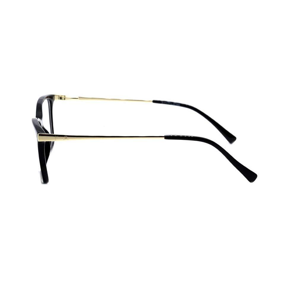 Óculos de Grau Atitude AT 6221 I A02 Preto e Dourado Brilho - Lente 5,3 cm