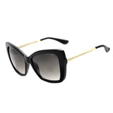 Óculos de Sol Atitude AT 5448 A01 Preto e Dourado Brilho / Cinza Degradê - Lente 5,5 cm
