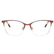 Óculos de Grau Atitude AT 1678 01A Marrom e Dourado Brilho - Lente 5,4 cm