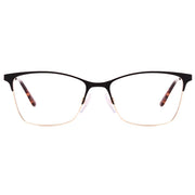 Óculos de Grau Atitude AT 1675 09A Preto Fosco e Dourado Brilho - Lente 5,3 cm