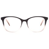 Óculos de Grau Atitude AT 7095 C01 Preto Brilho e Marrom Translúcido - Lente 5,3 cm