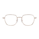 Óculos de Grau Atitude Attach Brusc Clip On 04A Dourado e Preto Brilho/ Marrom Degradê - Lente 5,1 cm