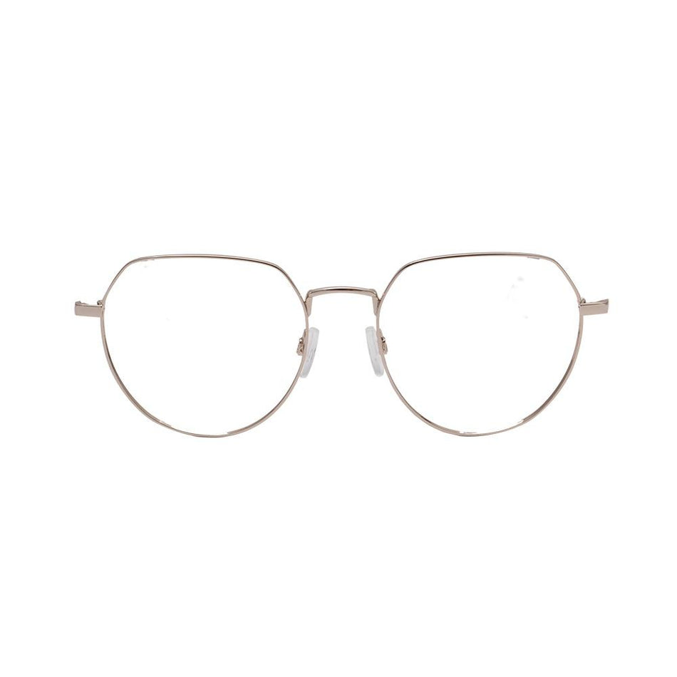 Óculos de Grau Atitude Riley Clip On 04A Dourado e Preto Brilho/ Marrom Degradê - Lente 5,5 cm