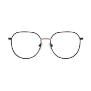 Óculos de Grau Atitude AT2105 09A Preto Fosco e Dourado Brilho - Lente 5,3 cm
