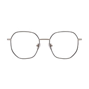 Óculos de Grau Atitude AT2109 09A Preto e Prata Brilho - Lente 5,3 cm