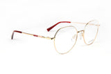 Óculos de Grau Atitude AT 1690 07A Dourado e Vermelho Brilho