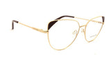 Óculos de Grau Atitude AT 2095 04B Marrom e Dourado Brilho