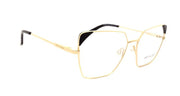Óculos de Grau Atitude AT 2096 04A Preto e Dourado Brilho - Lente 5,5 cm