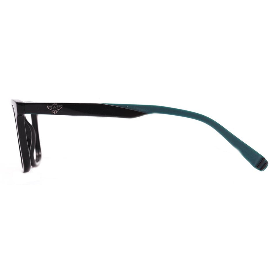 Óculos de Grau Atitude AT 6252 MI A02 Preto e Verde Brilho - Lente 5,2 cm