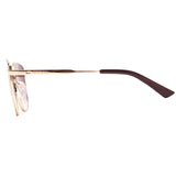 Óculos de Sol Atitude AT 3257 01A Marrom e Dourado Brilho / Marrom Degradê - Lente 5,6 cm