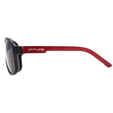 Óculos de Sol Atitude AT 8030 A16P Preto Fosco e Vermelho Brilho / Preto Polarizado - Lente 6,1 cm