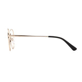 Óculos de Grau Atitude Jackie Clip On 04A Dourado e Preto Brilho/ Marrom Degradê - Lente 5,4 cm