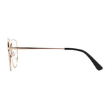 Óculos de Grau Atitude Riley Clip On 04A Dourado e Preto Brilho/ Marrom Degradê - Lente 5,5 cm