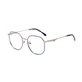 Óculos de Grau Atitude AT2101M 02A Azul e Prata Brilho - Lente 5,3 cm
