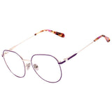Óculos de Grau Atitude AT2105 07A Roxo Fosco e Prata Bilho - Lente 5,3 cm