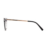 Óculos de Grau Atitude AT7126 A01 Preto e Dourado Brilho - Lente 5,3 cm