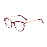 Óculos de Grau Atitude AT7126 C01 Vinho e Dourado Brilho - Lente 5,3 cm