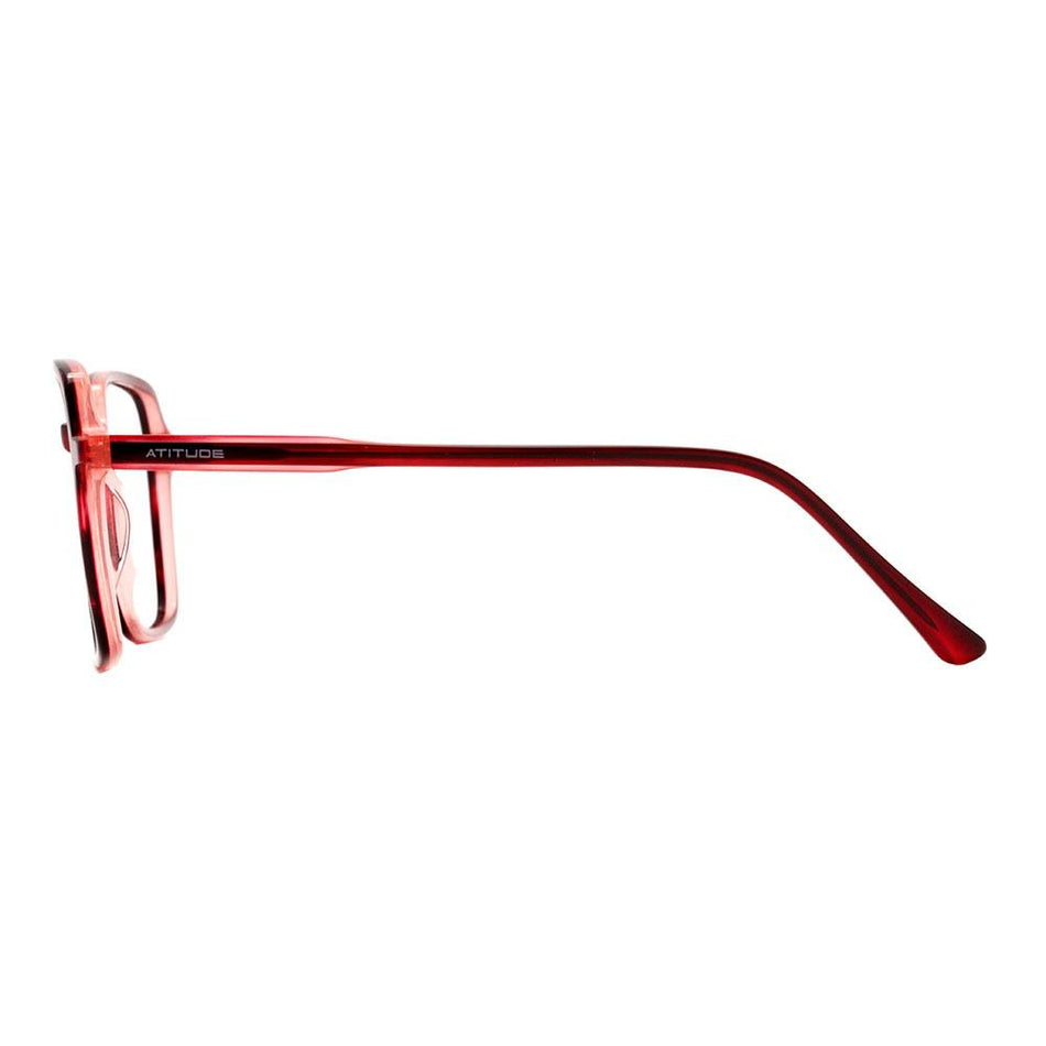 Óculos de Grau Atitude AT7142 C02 Vinho Translúcido - Lente 5,3 cm