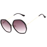 Óculos de Sol Atitude AT 8024 04A Preto e Dourado Brilho/ Preto Degradê - Lente 5,9 cm